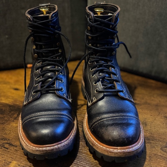 Truman Boot Co size 9D Black Waxed Flesh Upland Gently Used - Picture 9 of 15